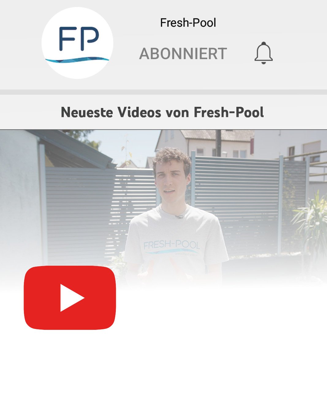 Link Fresh-Pool YouTube